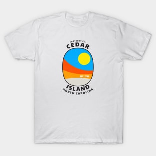 Cedar Island, NC Summertime Vacationing Abstract Sunrise T-Shirt